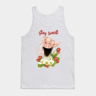 Strawberry girl Tank Top